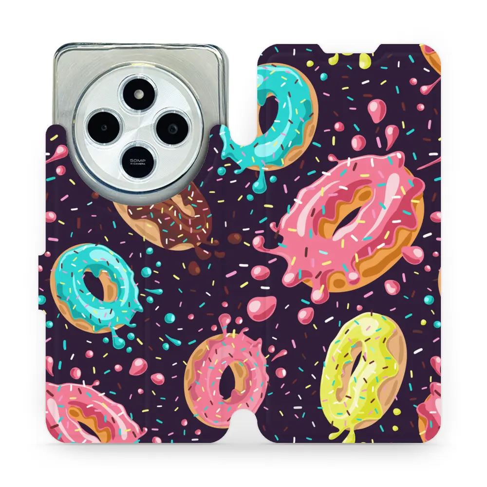 Flipové pouzdro Mobiwear - Xiaomi Redmi 14C / Poco C75 - VP19S Donutky