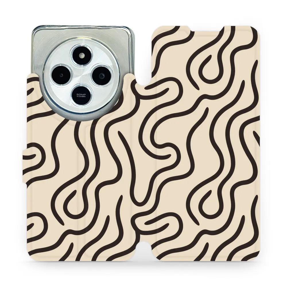 Flipové pouzdro Mobiwear - Xiaomi Redmi 14C / Poco C75 - VA60S Linky