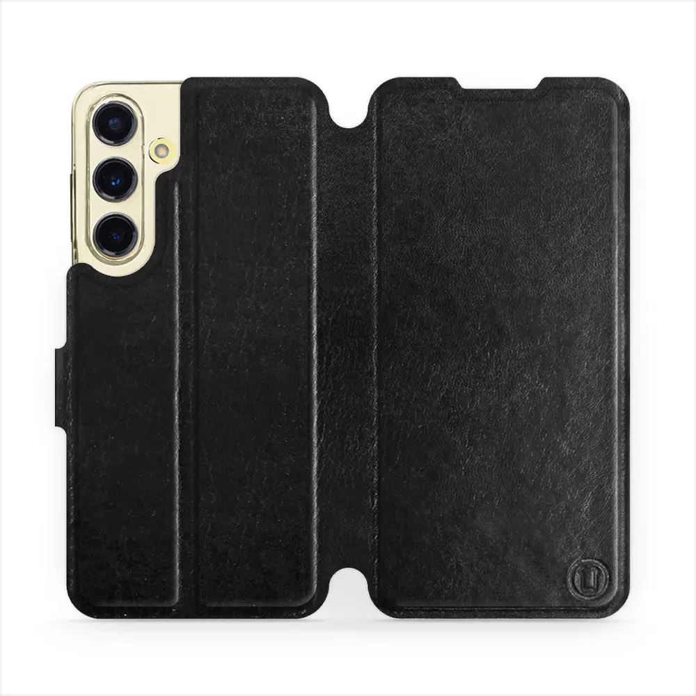 Flipové pouzdro Mobiwear - Samsung Galaxy S24 FE - Černé a šedé