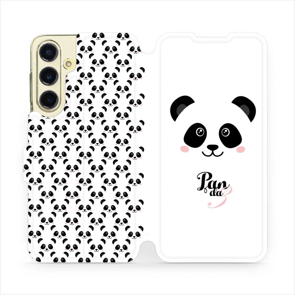 Flipové pouzdro Mobiwear - Samsung Galaxy S24 FE - M030P Panda Amálka