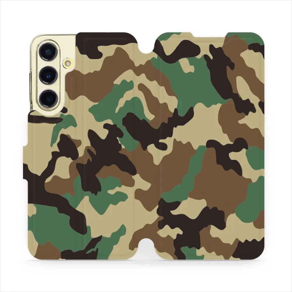 Flipové pouzdro Mobiwear - Samsung Galaxy S24 FE - V111P Maskáče