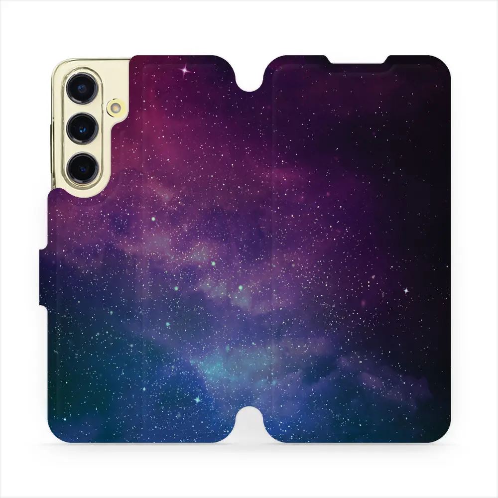 Flipové pouzdro Mobiwear - Samsung Galaxy S24 FE - V147P Mlhovina