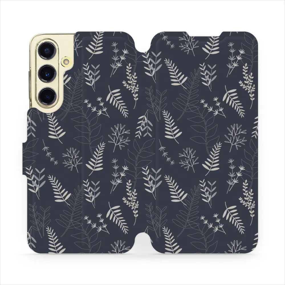 Flipové pouzdro Mobiwear - Samsung Galaxy S24 FE - VP15S Kapradiny