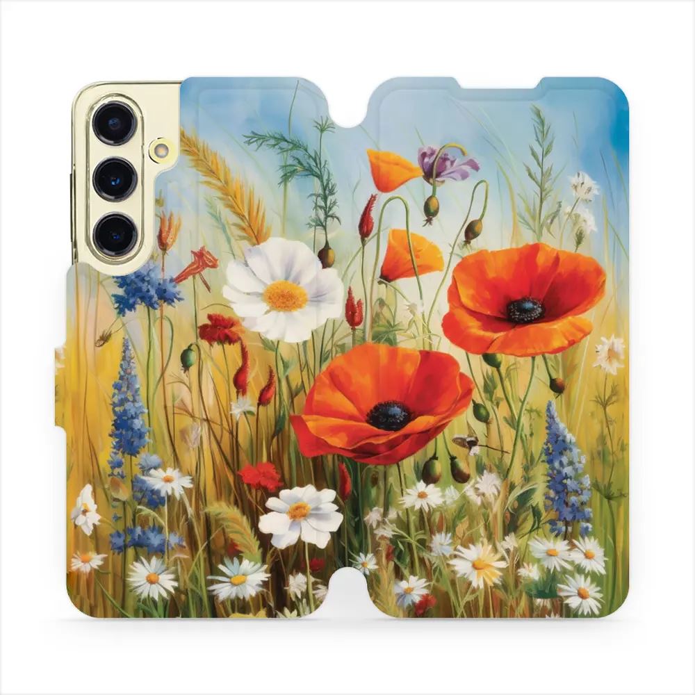 Flipové pouzdro Mobiwear - Samsung Galaxy S24 FE - VP43S Letní louka