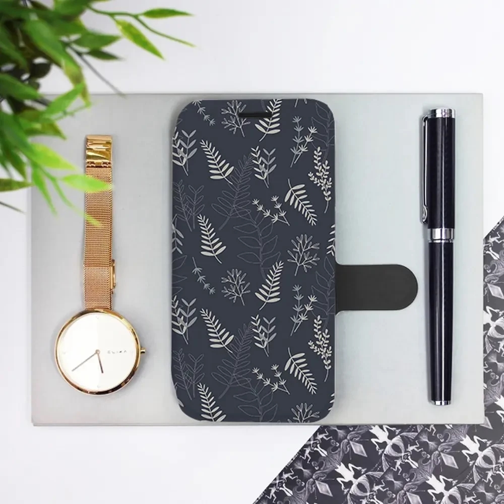 Flipové pouzdro Mobiwear - Honor Magic5 Lite 5G - VP15S Kapradiny - VÝPRODEJ