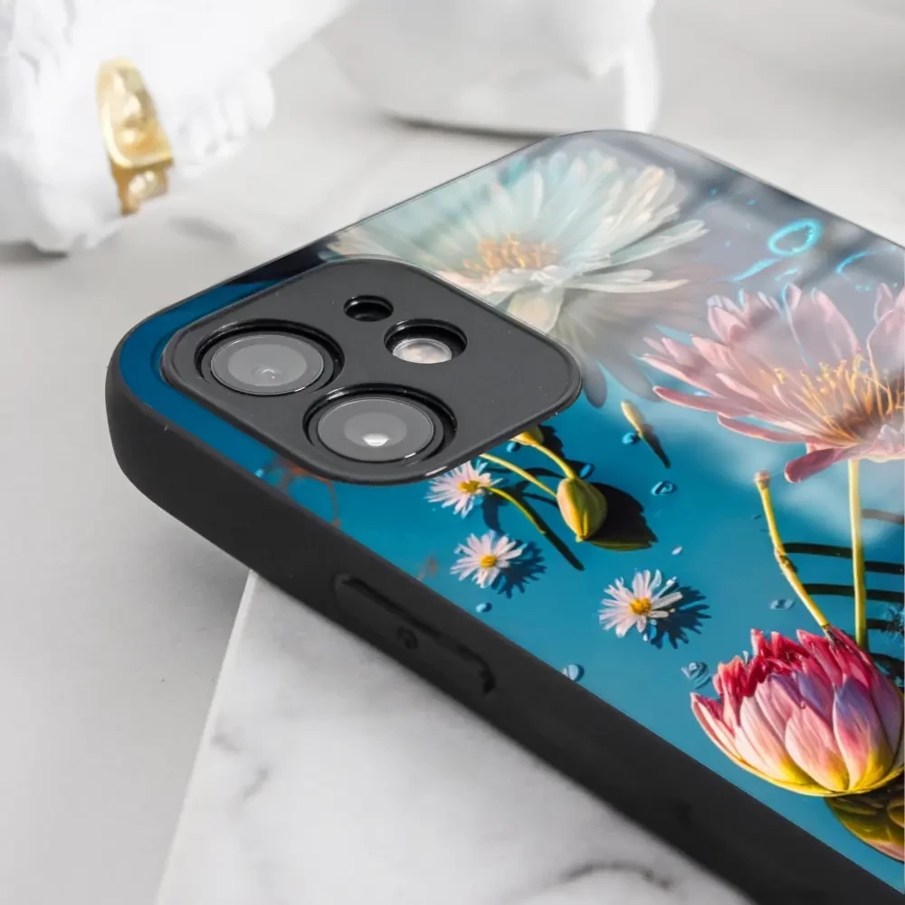 Lesklý kryt Mobiwear Glossy - Xiaomi 14 Pro - G013G Květy na hladině