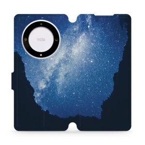 Knížkové flip pouzdro Mobiwear - Honor Magic5 Lite 5G - M146P Galaxie - VÝPRODEJ