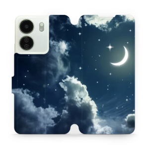 Flipové pouzdro Mobiwear - Xiaomi Redmi 13C - V145P Noční obloha s měsícem - VÝPRODEJ