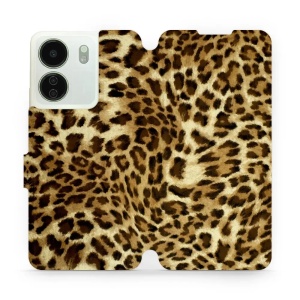 Flipové pouzdro Mobiwear - Xiaomi Redmi 13C - VA33P Leopardí vzor