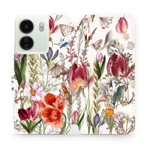 Flipové pouzdro Mobiwear - Xiaomi Redmi 13C - MP01S Rozkvetlá louka