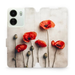 Flipové pouzdro Mobiwear - Xiaomi Redmi 13C - VP42S Vlčí máky