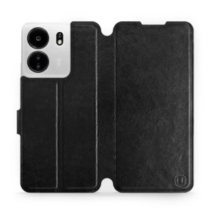 Flipové pouzdro Mobiwear - Xiaomi Poco C65 - Černé a šedé