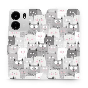 Flipové pouzdro Mobiwear - Xiaomi Poco C65 - M099P Kočičky