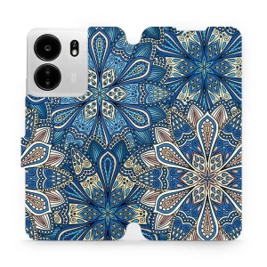 Flipové pouzdro Mobiwear - Xiaomi Poco C65 - V108P Modré mandala květy