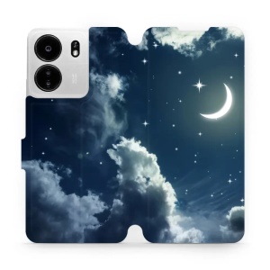 Flipové pouzdro Mobiwear - Xiaomi Poco C65 - V145P Noční obloha s měsícem