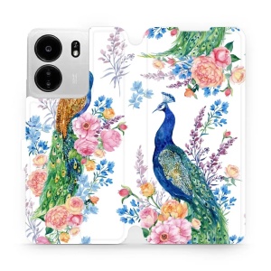 Flipové pouzdro Mobiwear - Xiaomi Poco C65 - MX08S Pávi