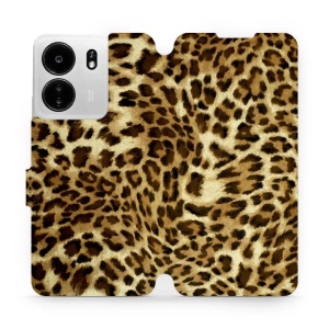 Flipové pouzdro Mobiwear - Xiaomi Poco C65 - VA33P Leopardí vzor