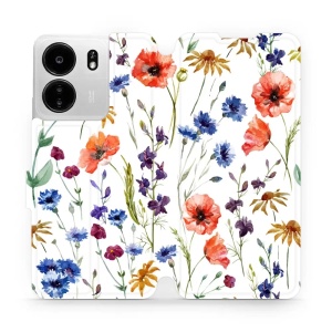 Flipové pouzdro Mobiwear - Xiaomi Poco C65 - MP04S Luční kvítí