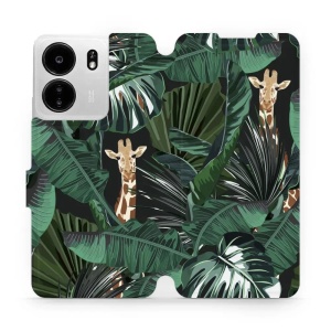 Flipové pouzdro Mobiwear - Xiaomi Poco C65 - VP06P Žirafky
