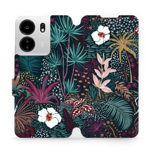 Flipové pouzdro Mobiwear - Xiaomi Poco C65 - VP13S Temná flóra