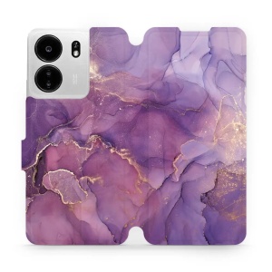 Flipové pouzdro Mobiwear - Xiaomi Poco C65 - VP20S Fialový mramor