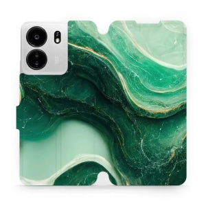 Flipové pouzdro Mobiwear - Xiaomi Poco C65 - VP38S Zelený mramor