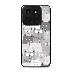 Lesklý kryt Mobiwear Glossy - Xiaomi 14 - G045G - Kočičky