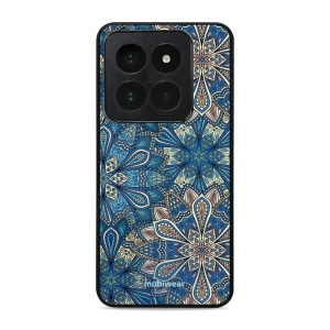 Lesklý kryt Mobiwear Glossy - Xiaomi 14 Pro - G038G - Modré mandala květy