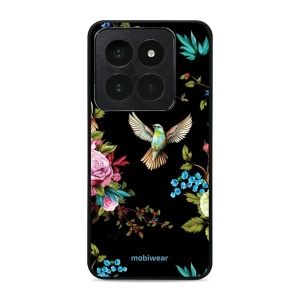 Lesklý kryt Mobiwear Glossy - Xiaomi 14 Pro - G041G - Ptáček a květy - VÝPRODEJ