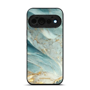 Lesklý kryt na mobil Google Pixel 11 Pro - Mobiwear Glossy G022G, zelenkavý a zlatavý mramor