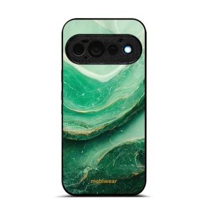 Lesklý kryt na mobil Google Pixel 11 Pro - Mobiwear Glossy G023G, zelený mramor