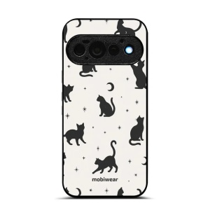 Lesklý kryt na mobil Google Pixel 11 Pro - Mobiwear Glossy G162G, noční kočky