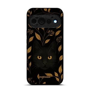 Lesklý kryt na mobil Google Pixel 11 Pro - Mobiwear Glossy G164G, černá kočka