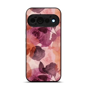 Lesklý kryt na mobil Google Pixel 11 Pro - Mobiwear Glossy GB24G, akvarelové růže
