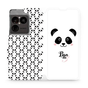 Flip pouzdro na mobil Sony Xperia 1 VIII - Mobiwear M030P, panda Amálka