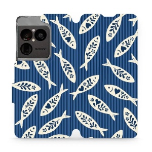 Flip pouzdro na mobil Sony Xperia 1 VIII - Mobiwear VP89S, rybky