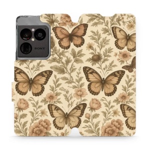 Flip pouzdro na mobil Sony Xperia 1 VIII - Mobiwear VP92S, motýlové