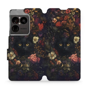 Flip pouzdro na mobil Sony Xperia 1 VIII - Mobiwear V161S, temné kočky