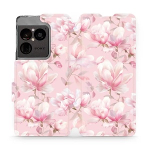 Flip pouzdro na mobil Sony Xperia 1 VIII - Mobiwear VB18S, magnolie v pudrově růžové