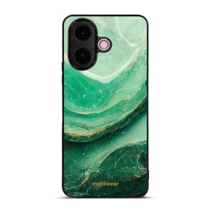 Lesklý kryt na mobil Vivo V70 Lite - Mobiwear Glossy G023G, zelený mramor