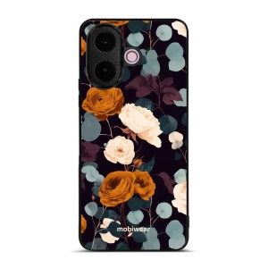 Lesklý kryt na mobil Vivo V70 Lite - Mobiwear Glossy GB25G, rezavé růže v noci