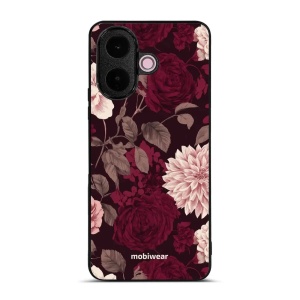 Lesklý kryt na mobil Vivo V70 Lite - Mobiwear Glossy GB26G, víno a jiřiny
