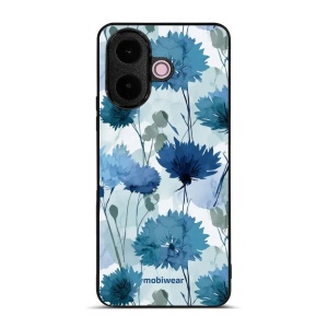 Lesklý kryt na mobil Vivo V70 Lite - Mobiwear Glossy GB23G, akvarelové chrpy
