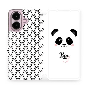 Flip pouzdro na mobil Vivo V70 Lite - Mobiwear M030P, panda Amálka