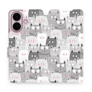 Flip pouzdro na mobil Vivo V70 Lite - Mobiwear M099P, kočičky