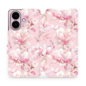 Flip pouzdro na mobil Vivo V70 Lite - Mobiwear VB18S, magnolie v pudrově růžové