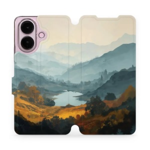 Flip pouzdro na mobil Vivo V70 Lite - Mobiwear VB36S, jezero v údolí