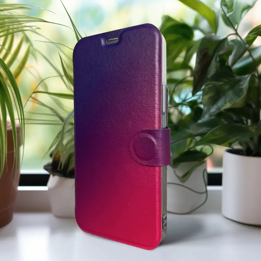 Flipové pouzdro Mobiwear - Xiaomi Redmi Note 13 Pro 4G / Poco M6 Pro 4G - VP67S Fialový a růžový odstín