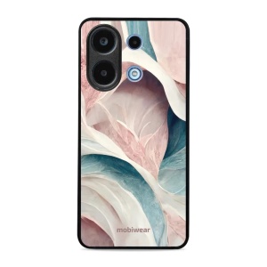 Lesklý kryt Mobiwear Glossy - Xiaomi Redmi Note 13 4G - G026G - Růžový a zelenkavý mramor