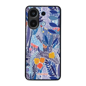 Kryt na mobil Xiaomi Redmi Note 13 4G - Modrá květena